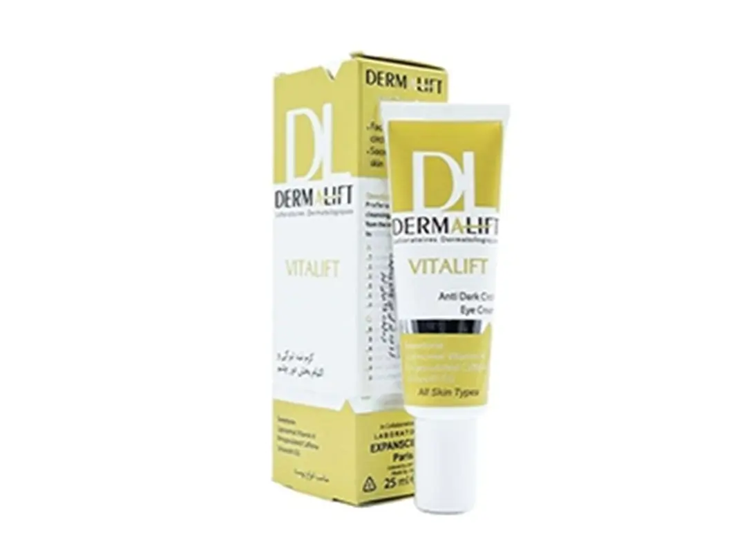 کرم رطوبت‌رسان دور چشم درمالیفت مدل Eyelift Eye Contour مناسب انواع پوست حجم 20 میلی لیتر