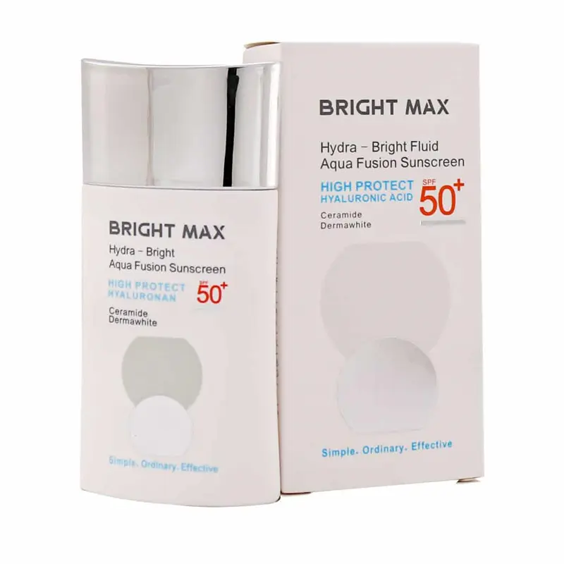 فلوئید ضد آفتاب برایت مکس دارای spf50 حجم 50 میلی لیتر